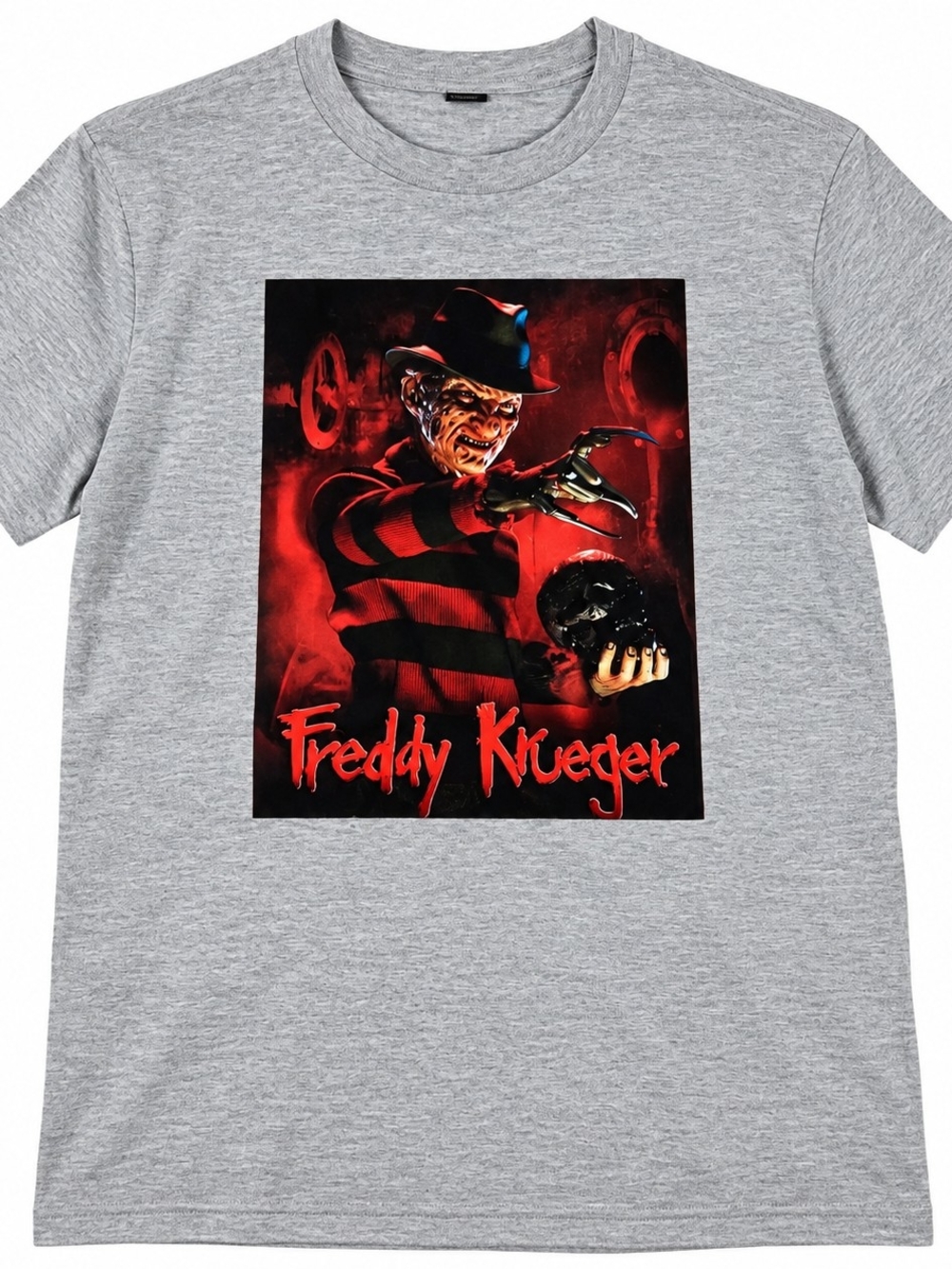 Freddy Krueger Graphic Kids Tee - Gray